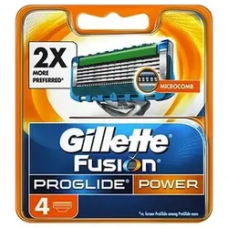 تیغ یدک ژیلت مدل Fusion Proglide Power بسته 4 عددی