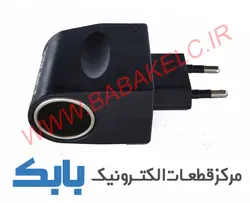 آداپتور فندکی 12 ولت 500 میلی آمپر