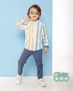 بلوز شلوار تابستانه راه راه