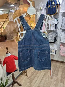 سارافون جین دکمه صورتی - فروشگاه اینترنتی بی بی بو