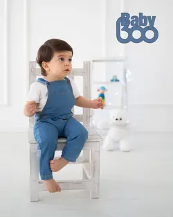 شلوار پیشبندی جین نقاب کج