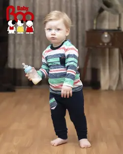 بلوز شلوار رینگر راه راه جیبدار