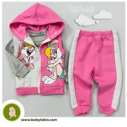 سه تکه rainbow صورتی کد NG712