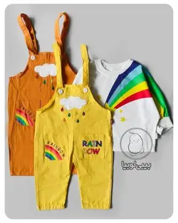 بیلر و بلوز رنگین کمان كد NG802