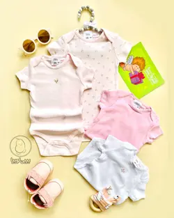 زیردکمه آستین کوتاه دخترانه