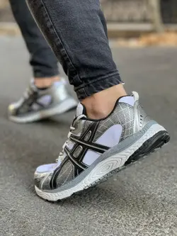 کتانی اسیکس تبریز نقره ای مشکی