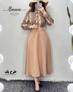 شومیز طرح دار جلو دکمه