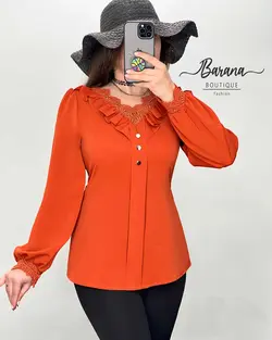 شومیز یقه دانتل