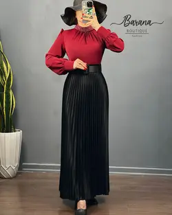 شومیز یقه مرواریدی