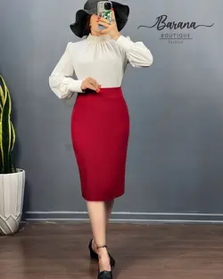 شومیز یقه مرواریدی