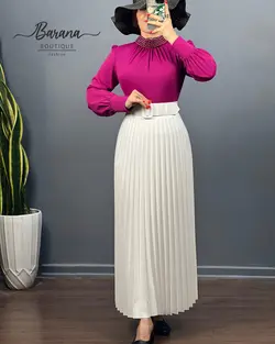 شومیز یقه مرواریدی