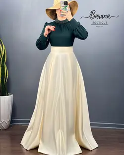 شومیز یقه مرواریدی