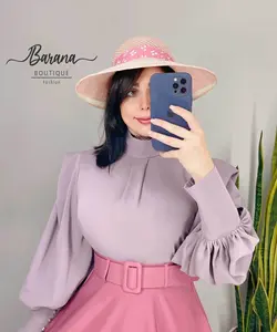 شومیز یقه پنج سانت مچ پهن