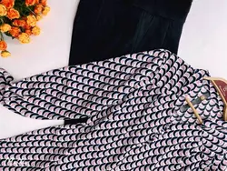 شومیز طرح دار پنج دکمه SN