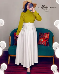 شومیز یقه پنج سانت شش دکمه