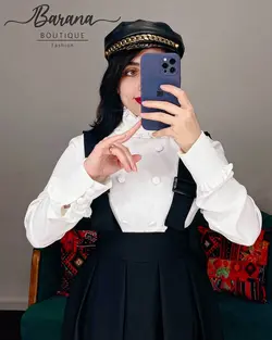 شومیز یقه پنج سانت شش دکمه