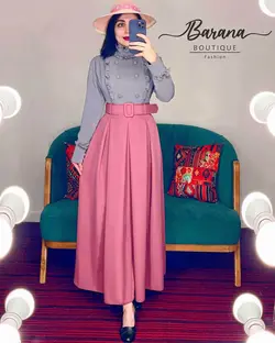 شومیز یقه پنج سانت شش دکمه