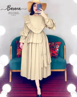 پیراهن عروسکی چین دار