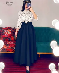 شومیز کرواتی خالدار