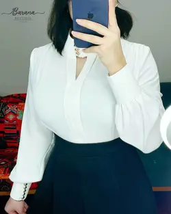 شومیز یقه هفتی 5 سانت