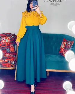 شومیز سرشانه دو پیلی