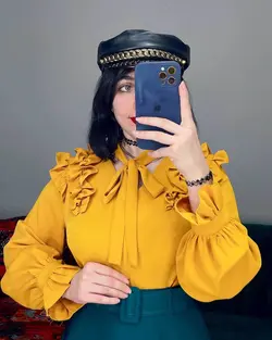 شومیز سرشانه دو پیلی