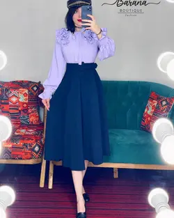 شومیز سرشانه دو پیلی