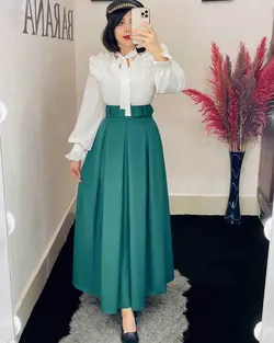 شومیز سرشانه دو پیلی