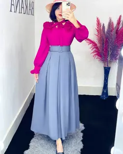 شومیز سرشانه دو پیلی