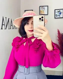 شومیز سرشانه دو پیلی