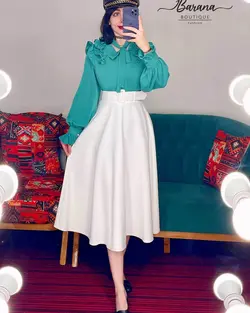 شومیز سرشانه دو پیلی