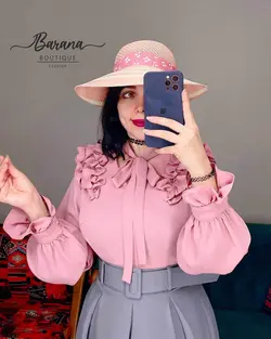 شومیز سرشانه دو پیلی