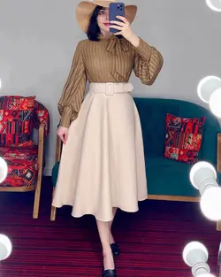 شومیز بغل پاپیون آستین پف