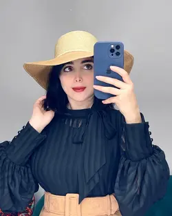 شومیز بغل پاپیون آستین پف