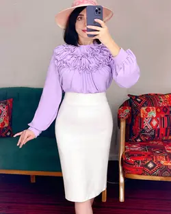 شومیز جلو چین چین