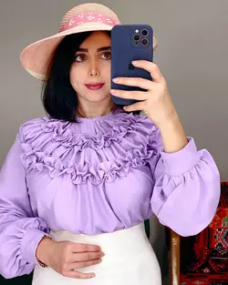 شومیز جلو چین چین