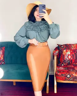 شومیز جلو چین چین