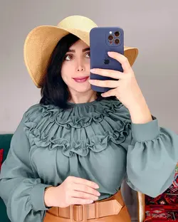 شومیز جلو چین چین