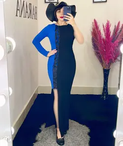 پیراهن یک طرف بلند