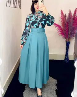 شومیز طرحدار 5 دکمه