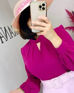 شومیز جلو سه دکمه