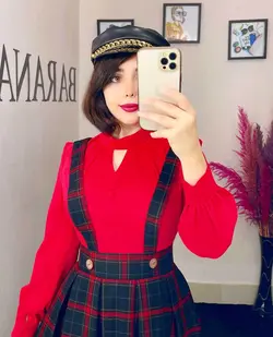 شومیز جلو سه دکمه