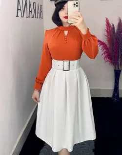 شومیز جلو سه دکمه