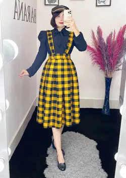 شومیز کرواتی آستین پفکی