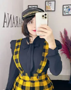 شومیز کرواتی آستین پفکی