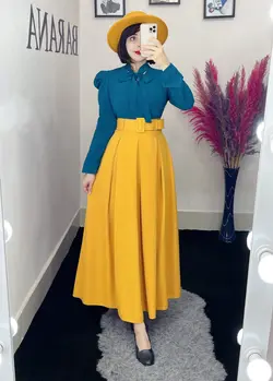 شومیز کرواتی آستین پفکی