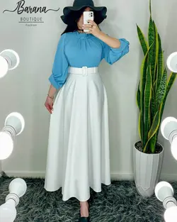 شومیز سه دکمه آستین پف