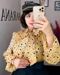 شومیز کرواتی خالدار