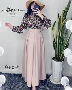 شومیز طرح دار جلو دکمه SN
