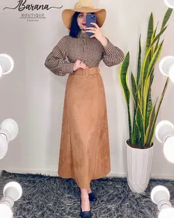 شومیز طرح دار جلو دکمه SN